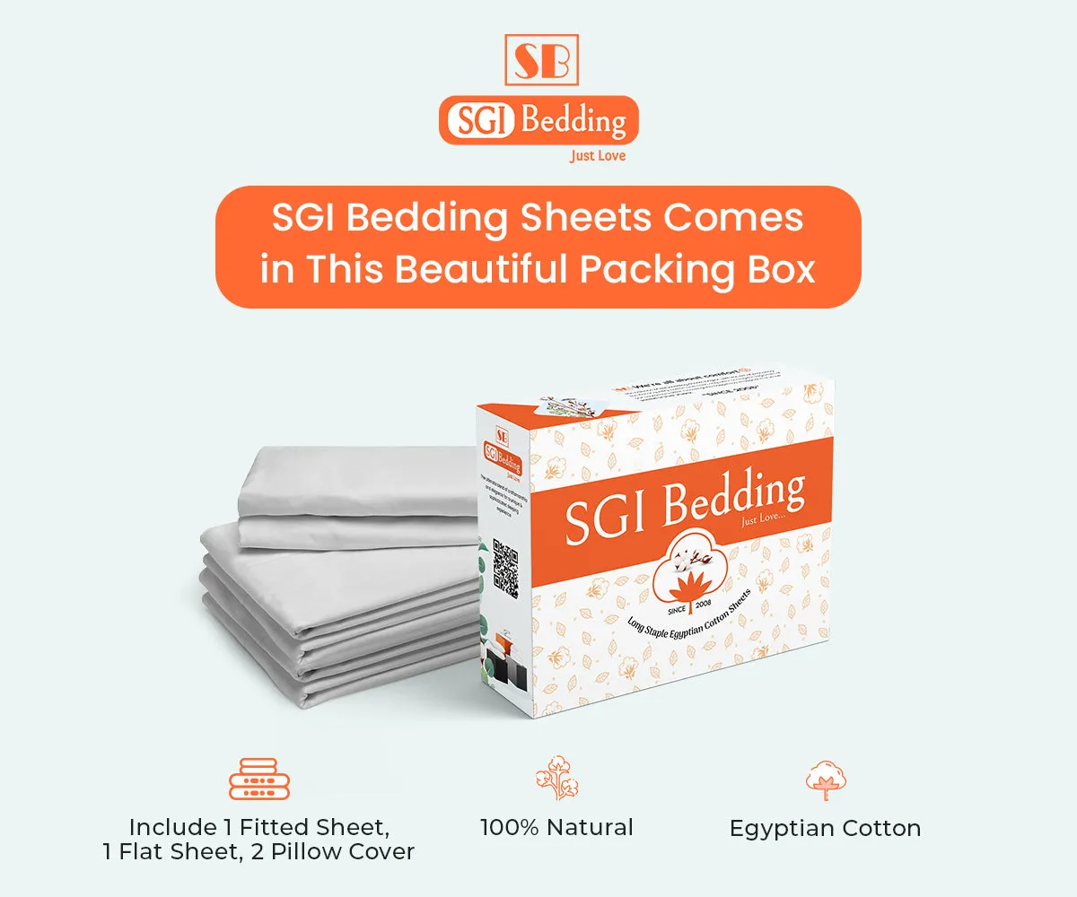 Luxurious Light Grey Sheet Set