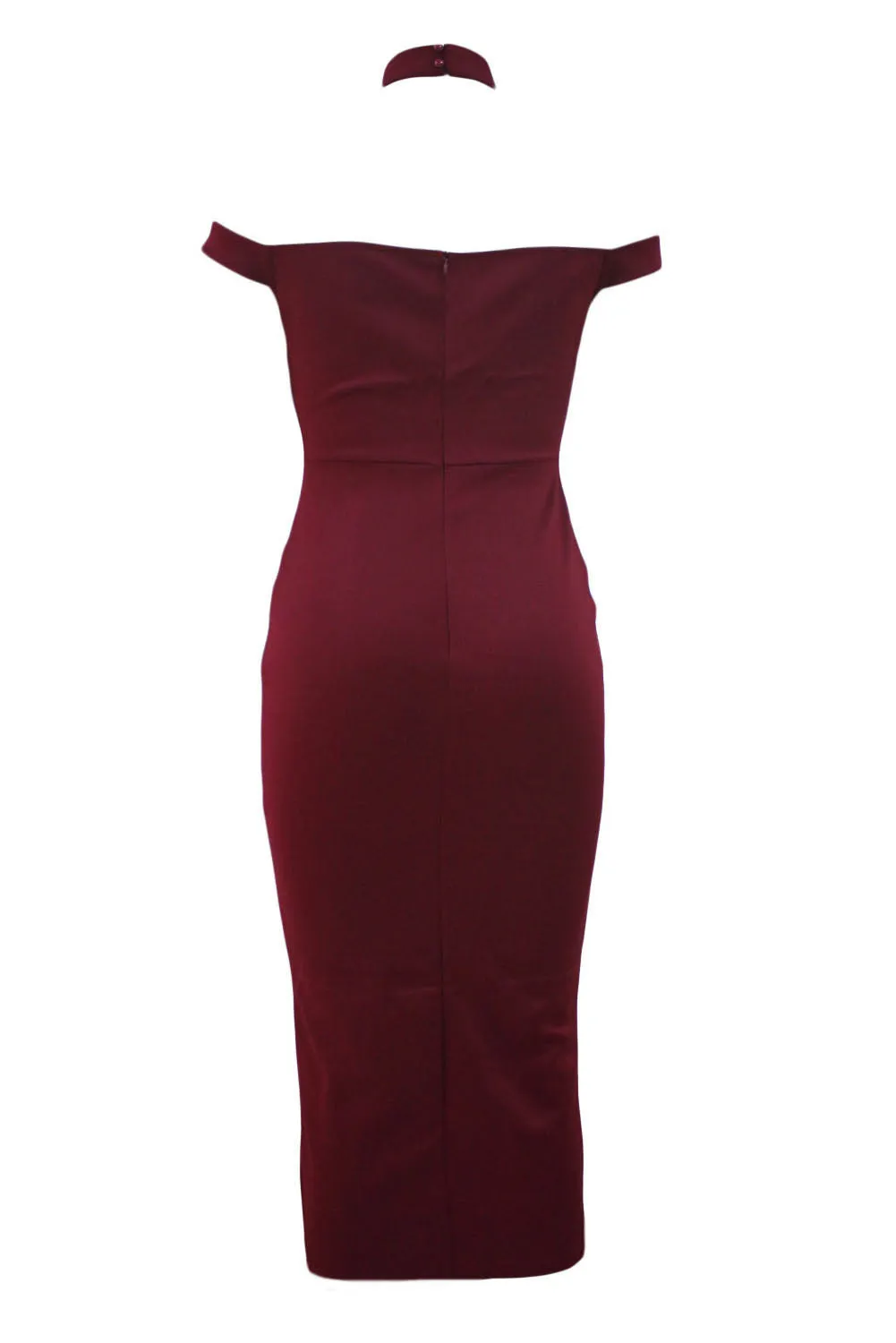 Luxurious Long Party Dress with Choker