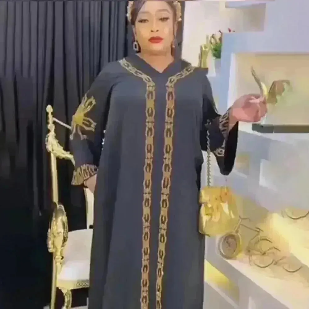 Luxurious Plain and Embroidered Turkey Abaya Dress