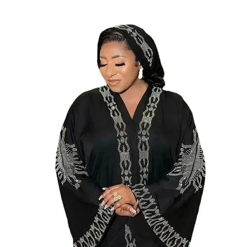 Luxurious Plain and Embroidered Turkey Abaya Dress