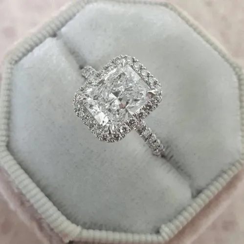 Luxurious Princess Cut Simulated Diamond Wedding Set