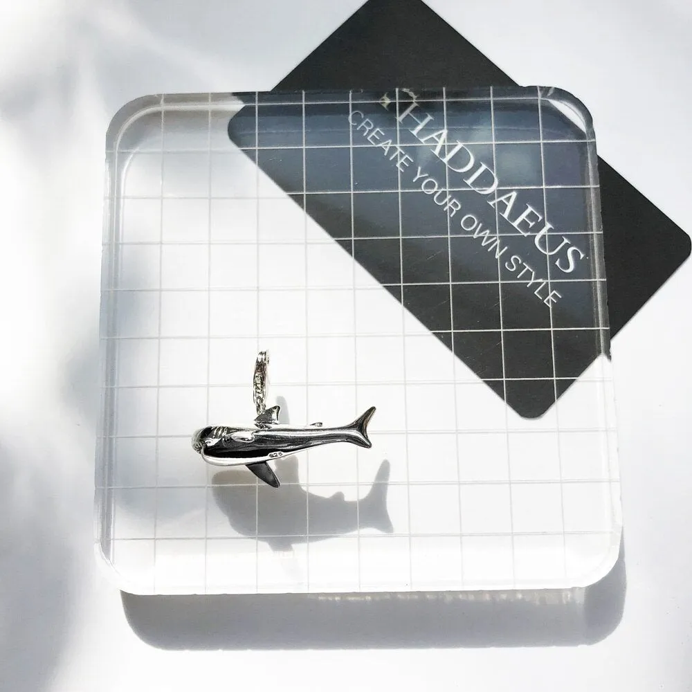 Luxurious Pure S925 Silver Shark Pendant