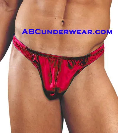 Luxurious Red Charmeuse Silk Men's Thong