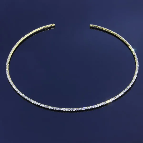 Luxurious Rhinestone Collar Necklace