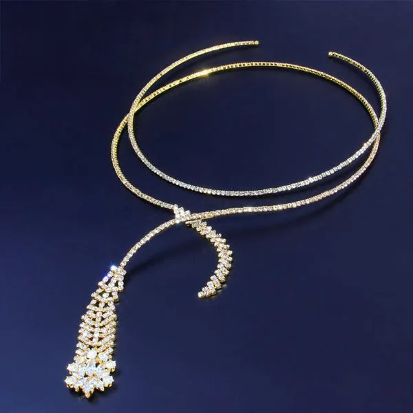 Luxurious Rhinestone Collar Necklace