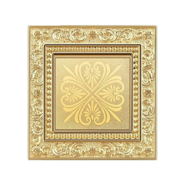 Luxurious switch  engraving control panel on the wall lighted