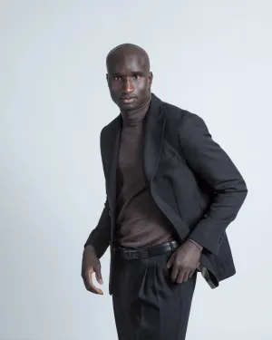 Luxurious Twill Jacket in Black