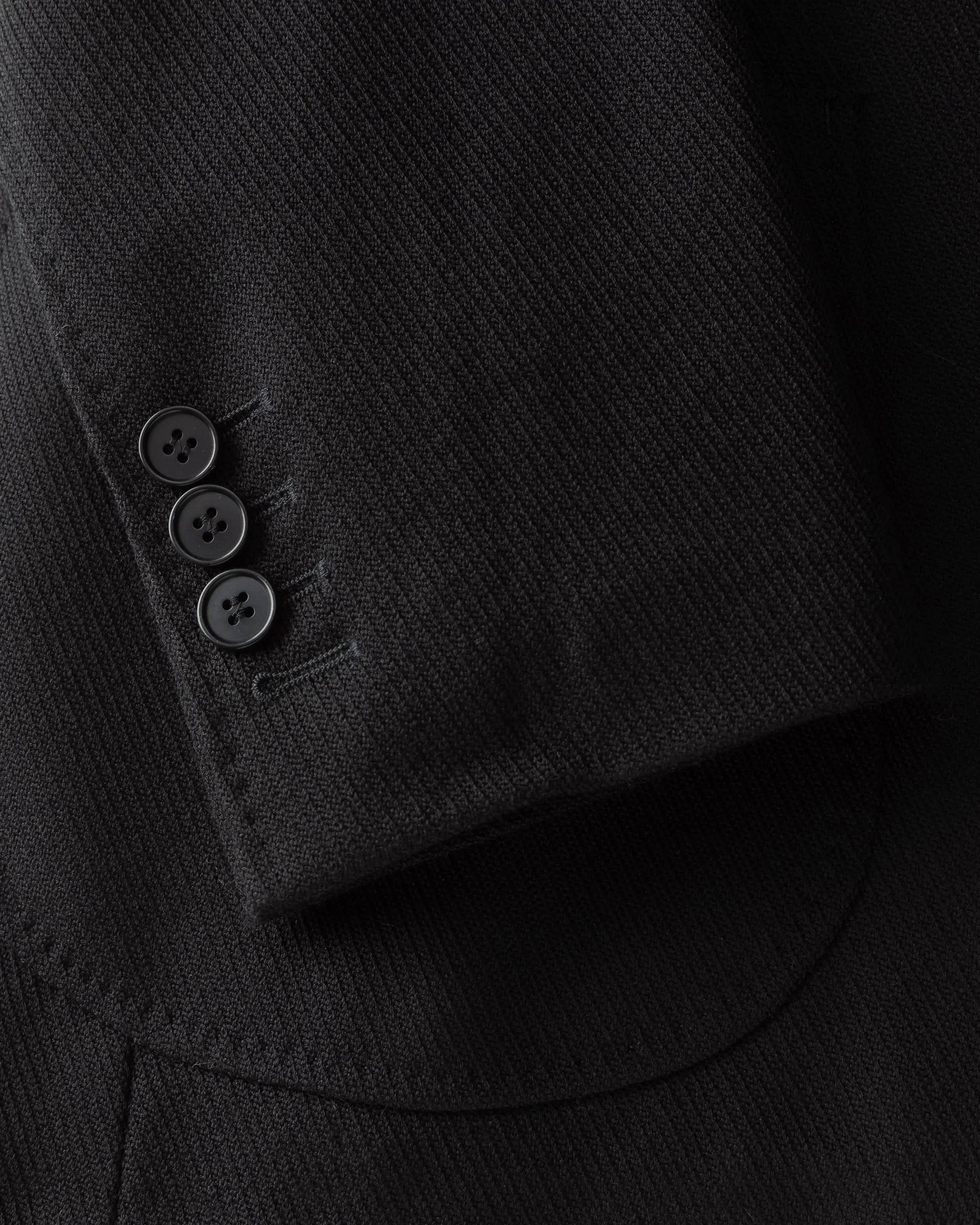 Luxurious Twill Jacket in Black