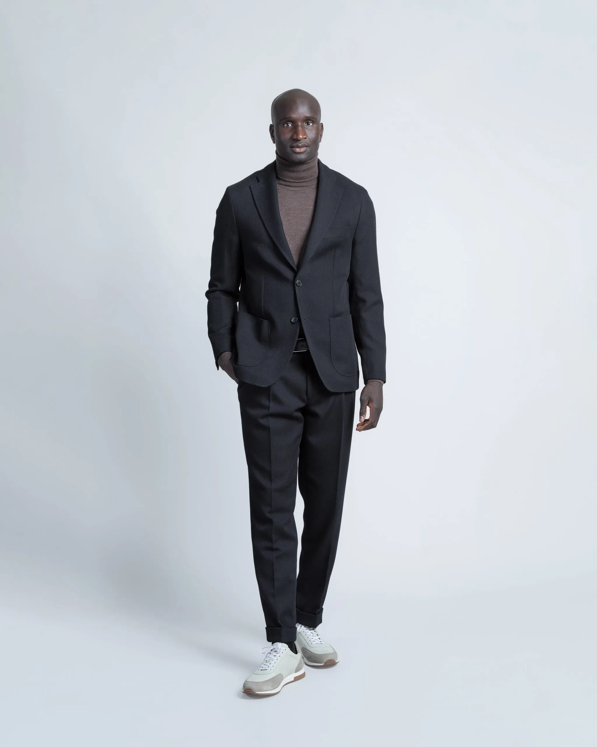 Luxurious Twill Jacket in Black