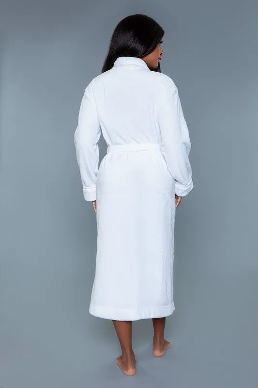 Luxurious Ultra Soft White Helena Plush Robe