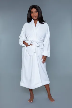 Luxurious Ultra Soft White Helena Plush Robe