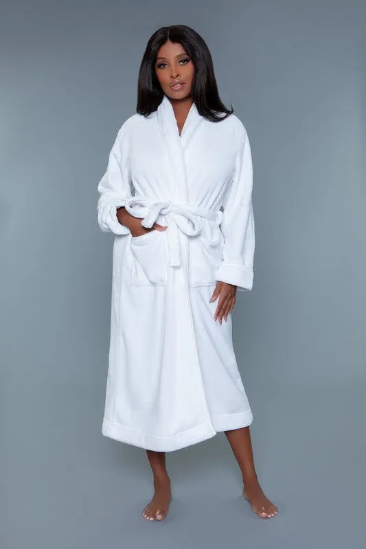 Luxurious Ultra Soft White Helena Plush Robe