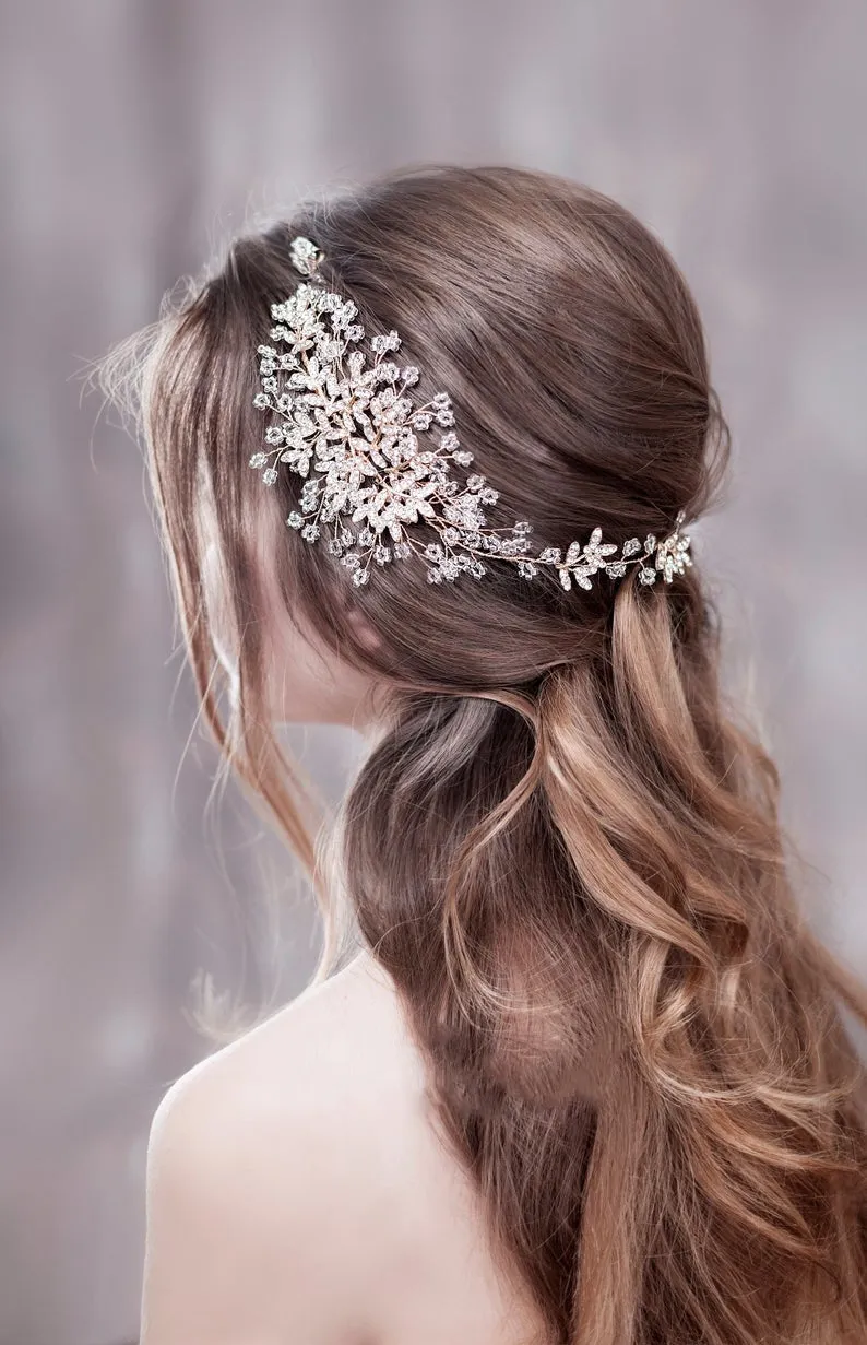 Luxurious Wedding Hair Accessories For Women Flower Headbands