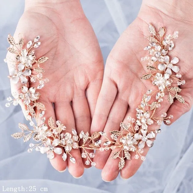Luxurious Wedding Hair Accessories For Women Flower Headbands