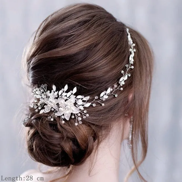 Luxurious Wedding Hair Accessories For Women Flower Headbands
