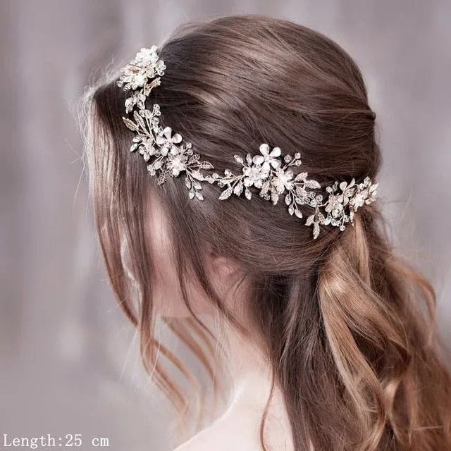 Luxurious Wedding Hair Accessories For Women Flower Headbands