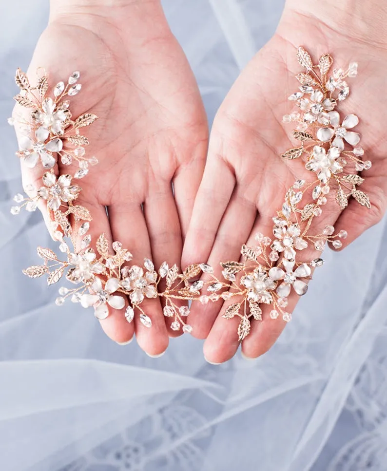 Luxurious Wedding Hair Accessories For Women Flower Headbands