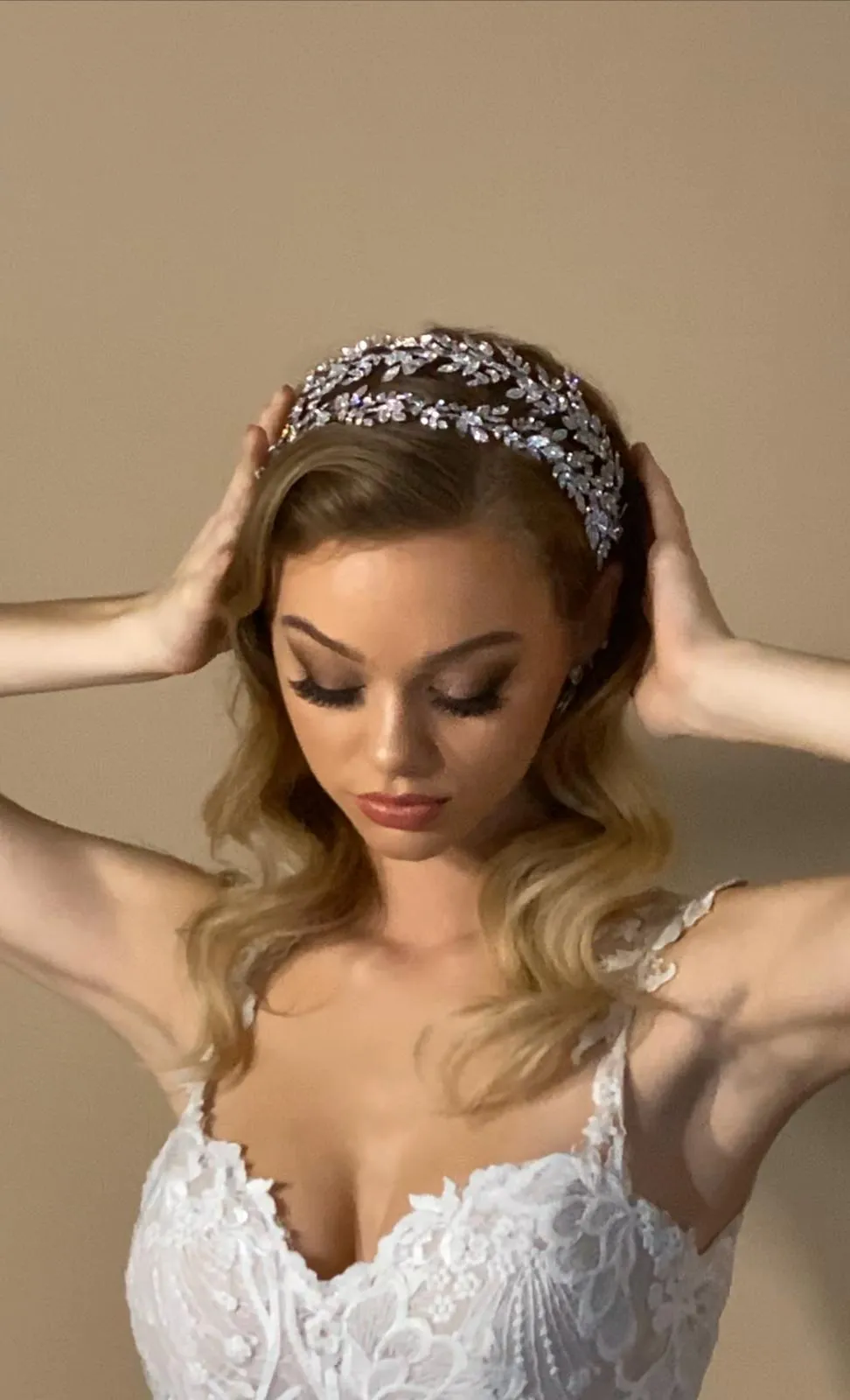 MAELLE Luxurious Swarovski Bridal Headpiece