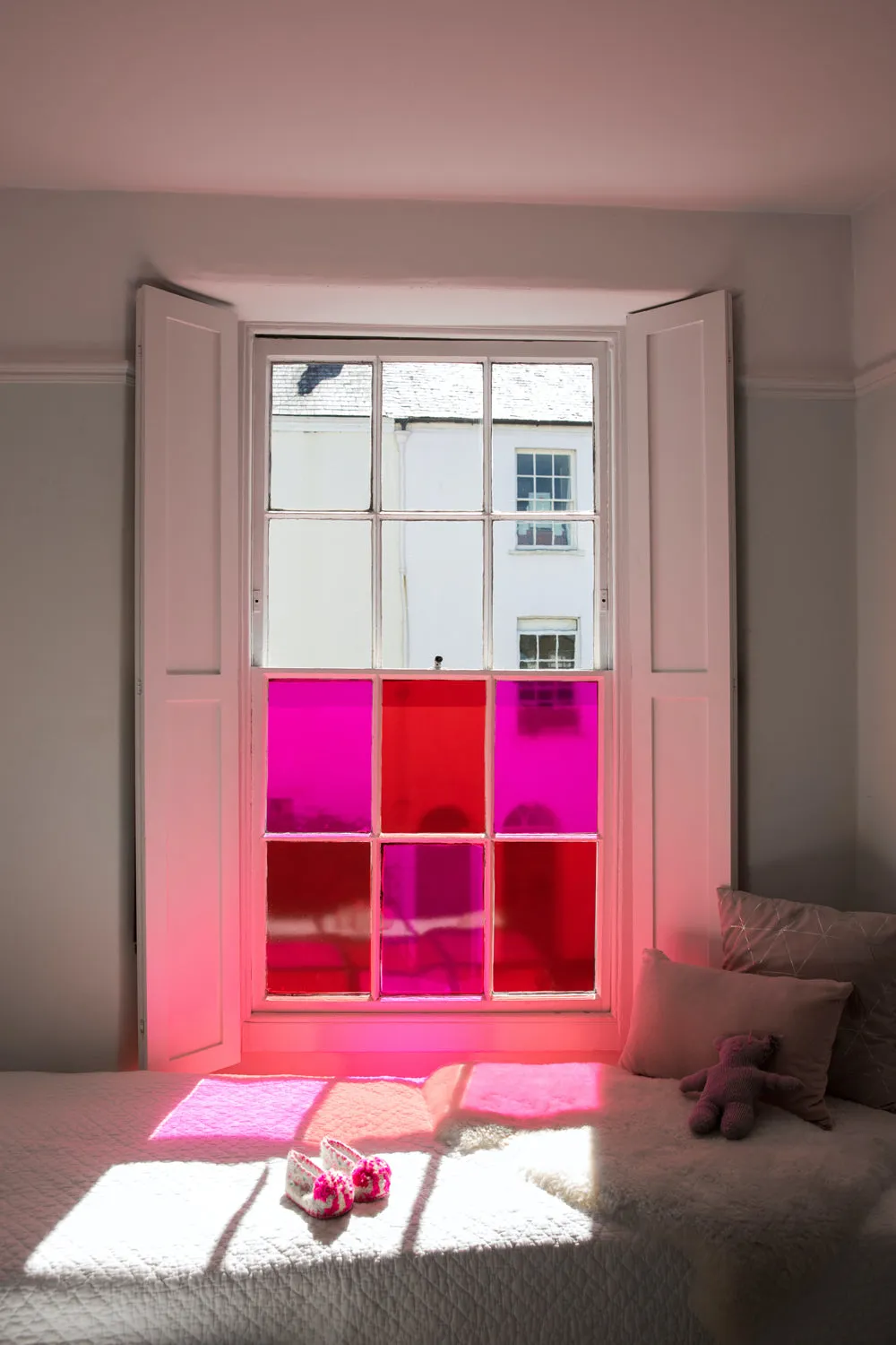 Magenta Stained Glass Film