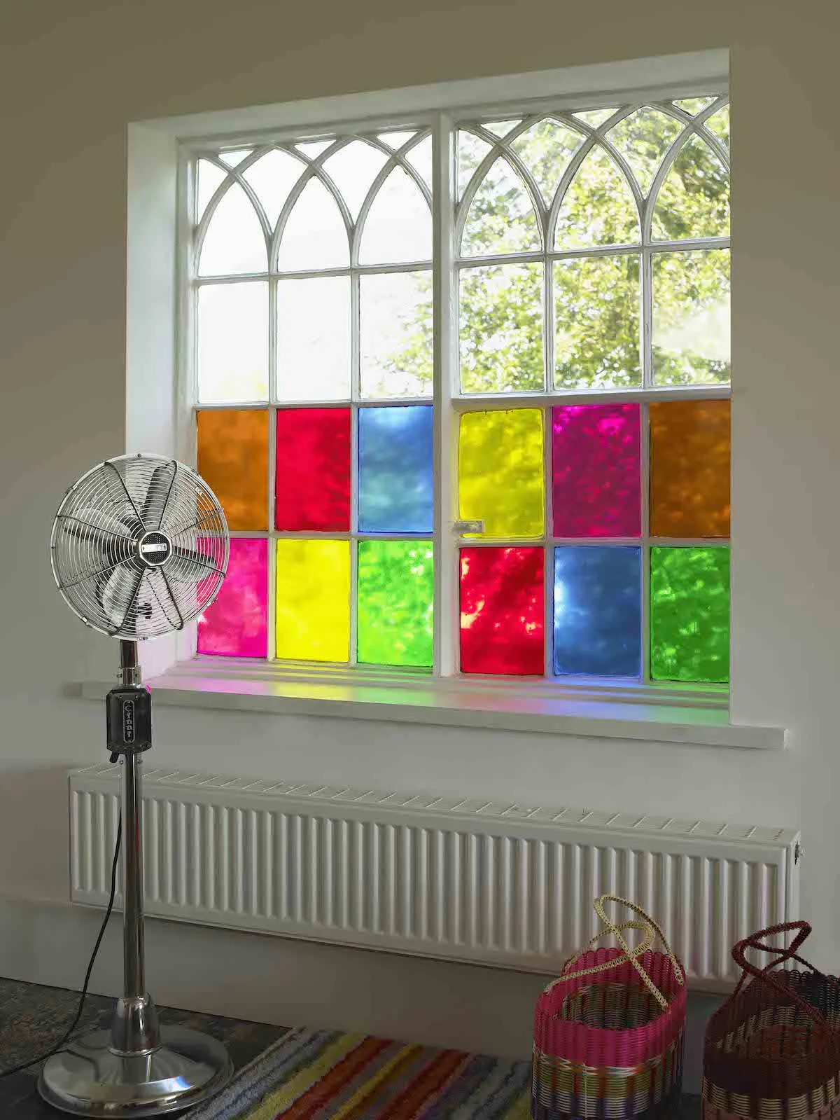 Magenta Stained Glass Film