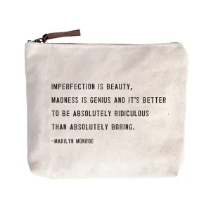 Marilyn Monroe Canvas Zip Bag