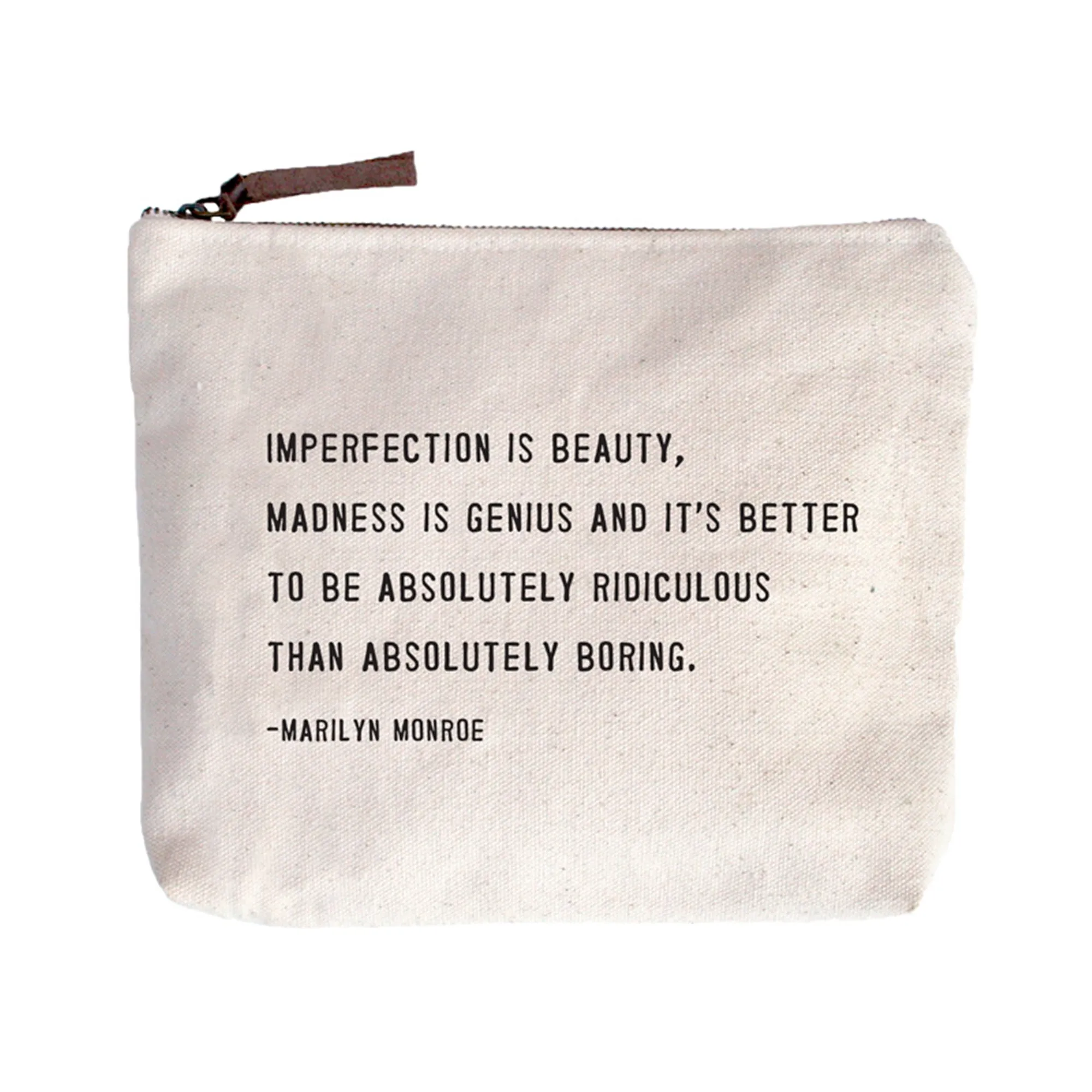 Marilyn Monroe Canvas Zip Bag
