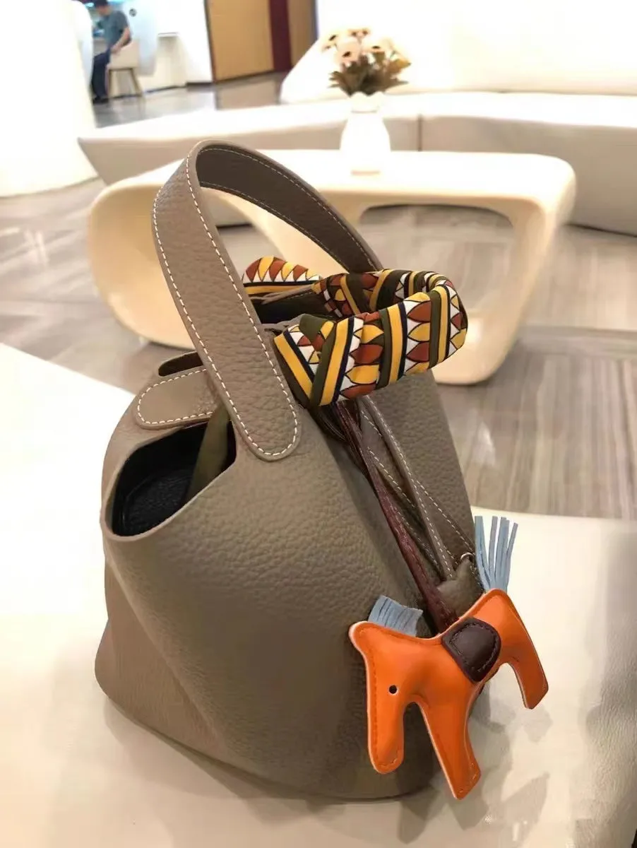 MDC Basket Bag in Caviar Leather (With Free Twilly Scarf and Horse Bag Charm)