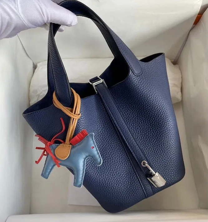 MDC Basket Bag in Caviar Leather (With Free Twilly Scarf and Horse Bag Charm)
