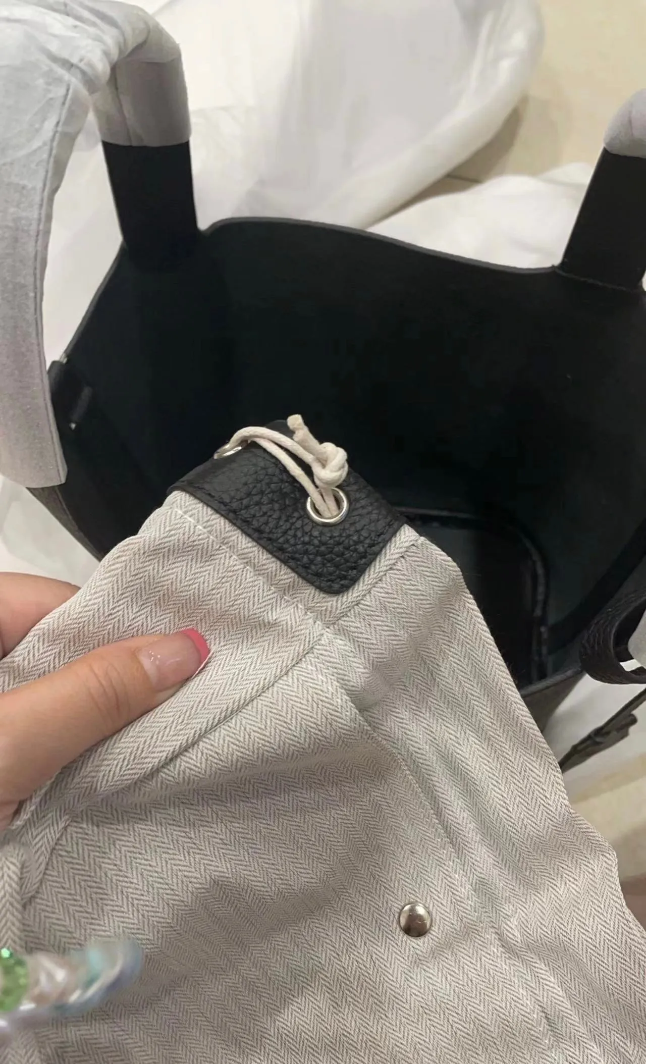 MDC Basket Bag in Caviar Leather (With Free Twilly Scarf and Horse Bag Charm)