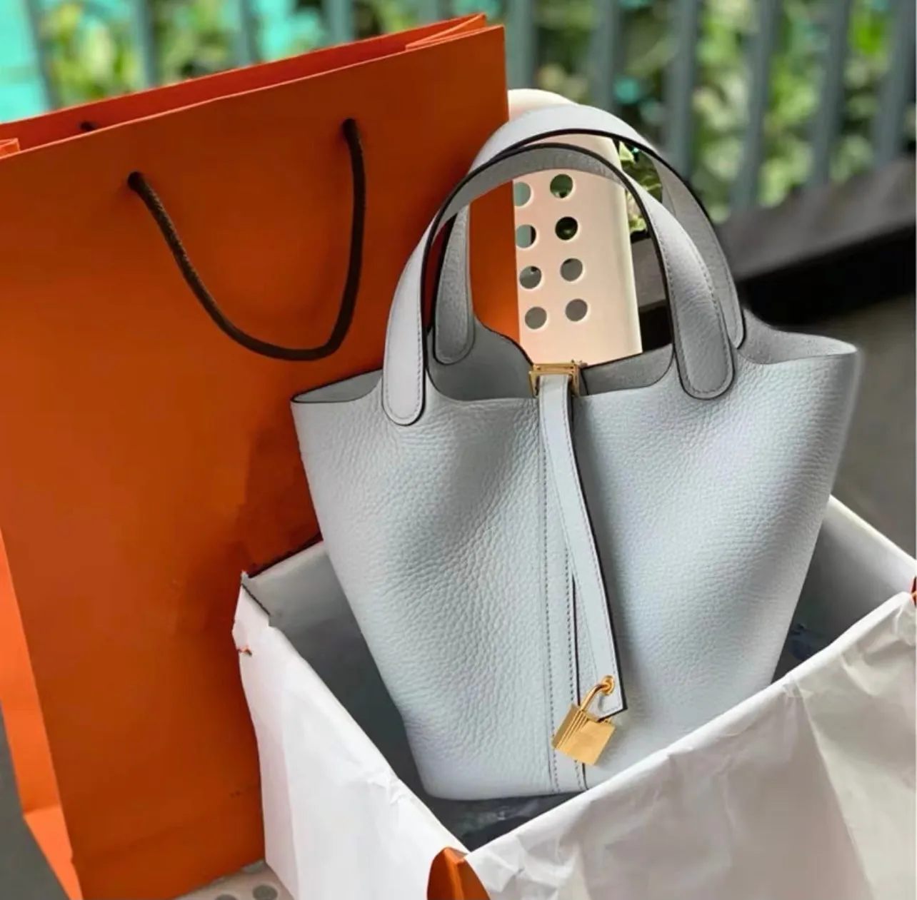 MDC Basket Bag in Caviar Leather (With Free Twilly Scarf and Horse Bag Charm)