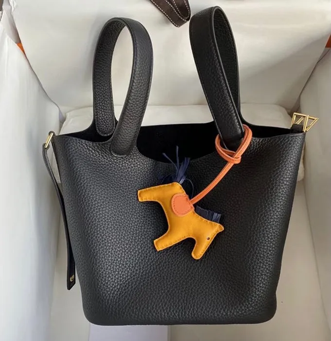 MDC Basket Bag in Caviar Leather (With Free Twilly Scarf and Horse Bag Charm)