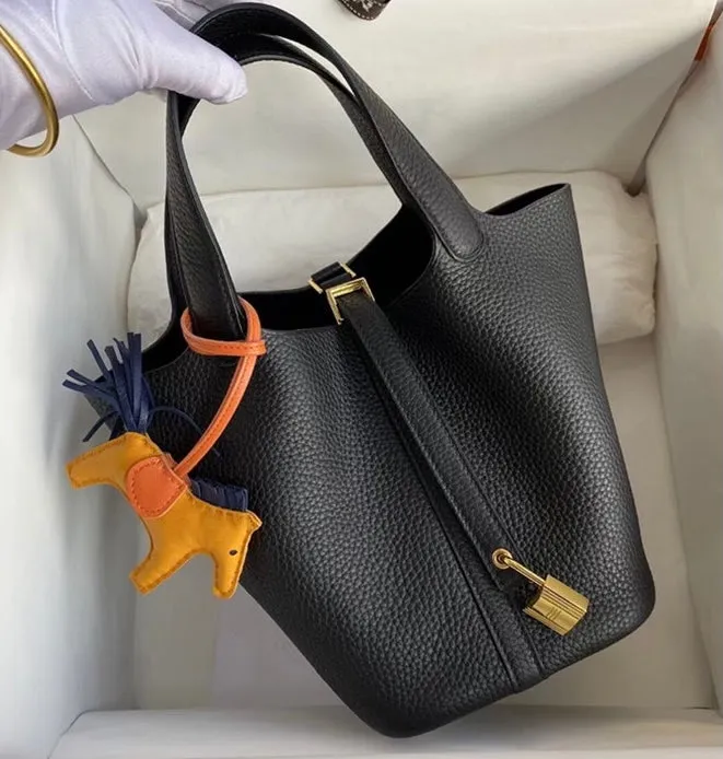 MDC Basket Bag in Caviar Leather (With Free Twilly Scarf and Horse Bag Charm)