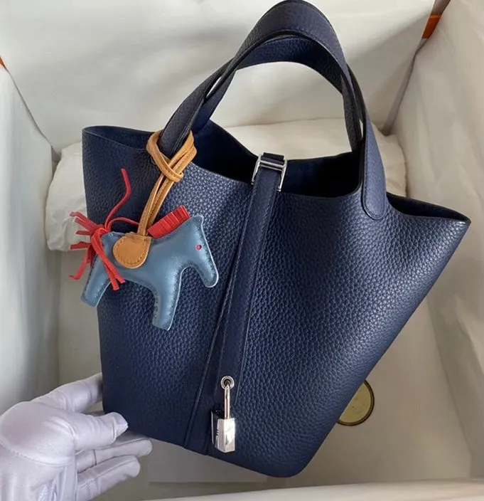 MDC Basket Bag in Caviar Leather (With Free Twilly Scarf and Horse Bag Charm)