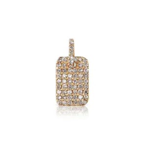 MINI DIAMOND DOG TAG CHARM