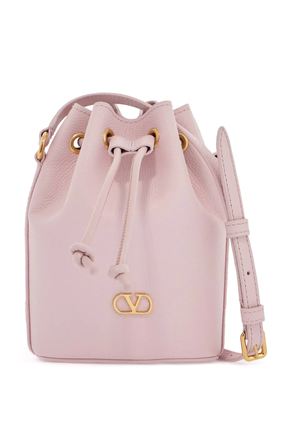 Mini Leather Bucket Bag
