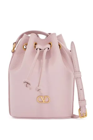 Mini Leather Bucket Bag