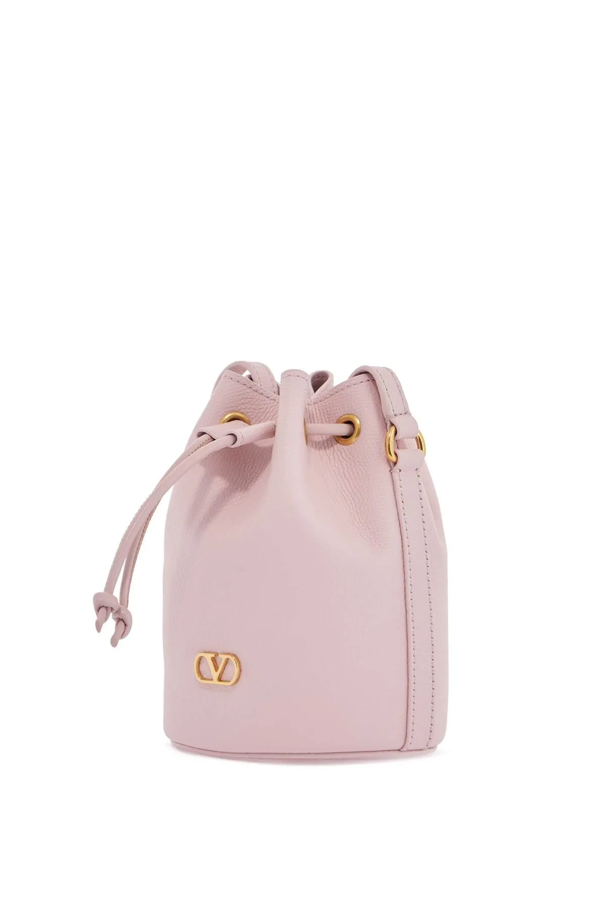 Mini Leather Bucket Bag