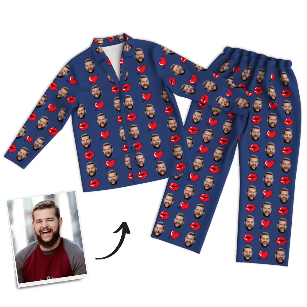 Mother's Day Pajamas Custom Face Pajama Set Anniversary Gifts