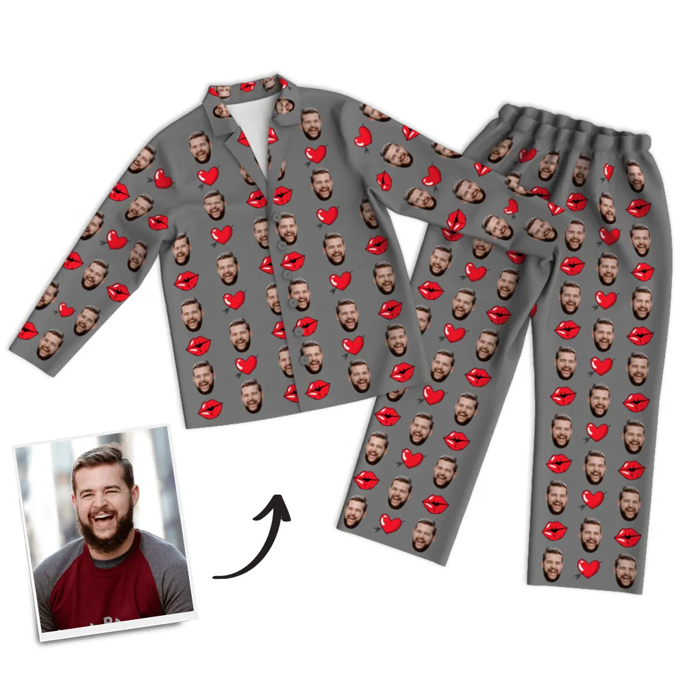 Mother's Day Pajamas Custom Face Pajama Set Anniversary Gifts
