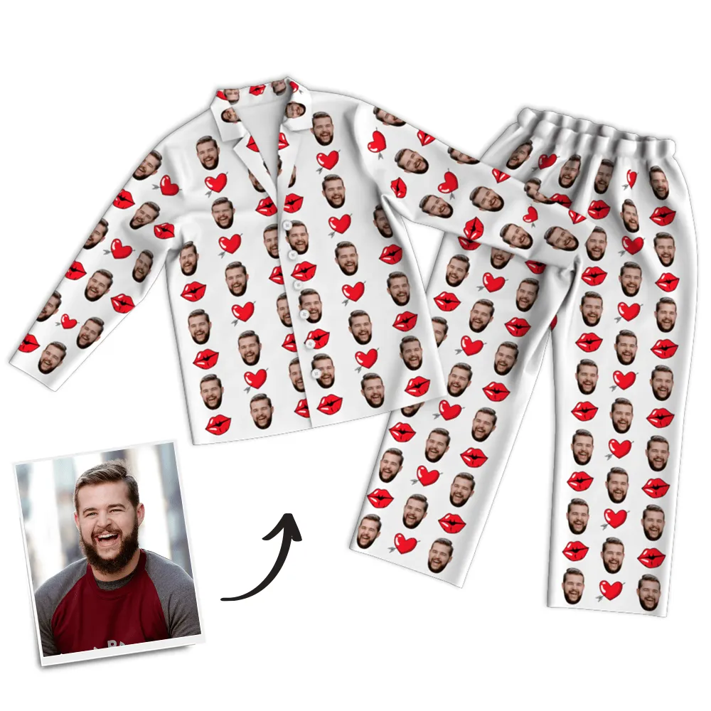 Mother's Day Pajamas Custom Face Pajama Set Anniversary Gifts