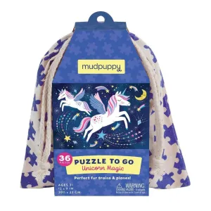 Mud Puppy 36 Piece Puzzle To Go Unicorn Magic