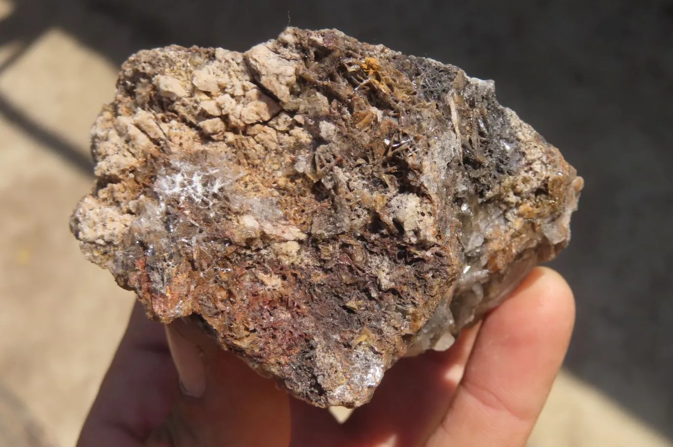 Natural Bladed Barite Specimens x 5 From Congo
