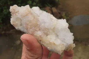 Natural Drusy Quartz Coated Calcite Pseudomorph Specimens x 6 From Alberts Mountain, Lesotho
