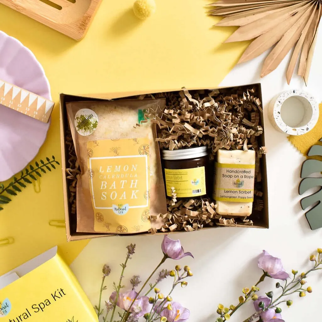 Natural Lemon Sorbet Spa Set - Luxurious Spa Experience