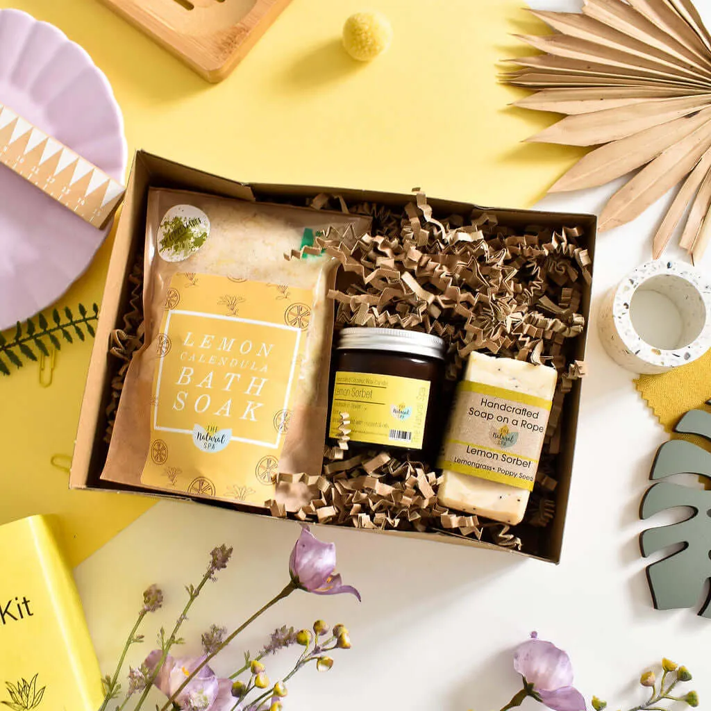 Natural Lemon Sorbet Spa Set - Luxurious Spa Experience