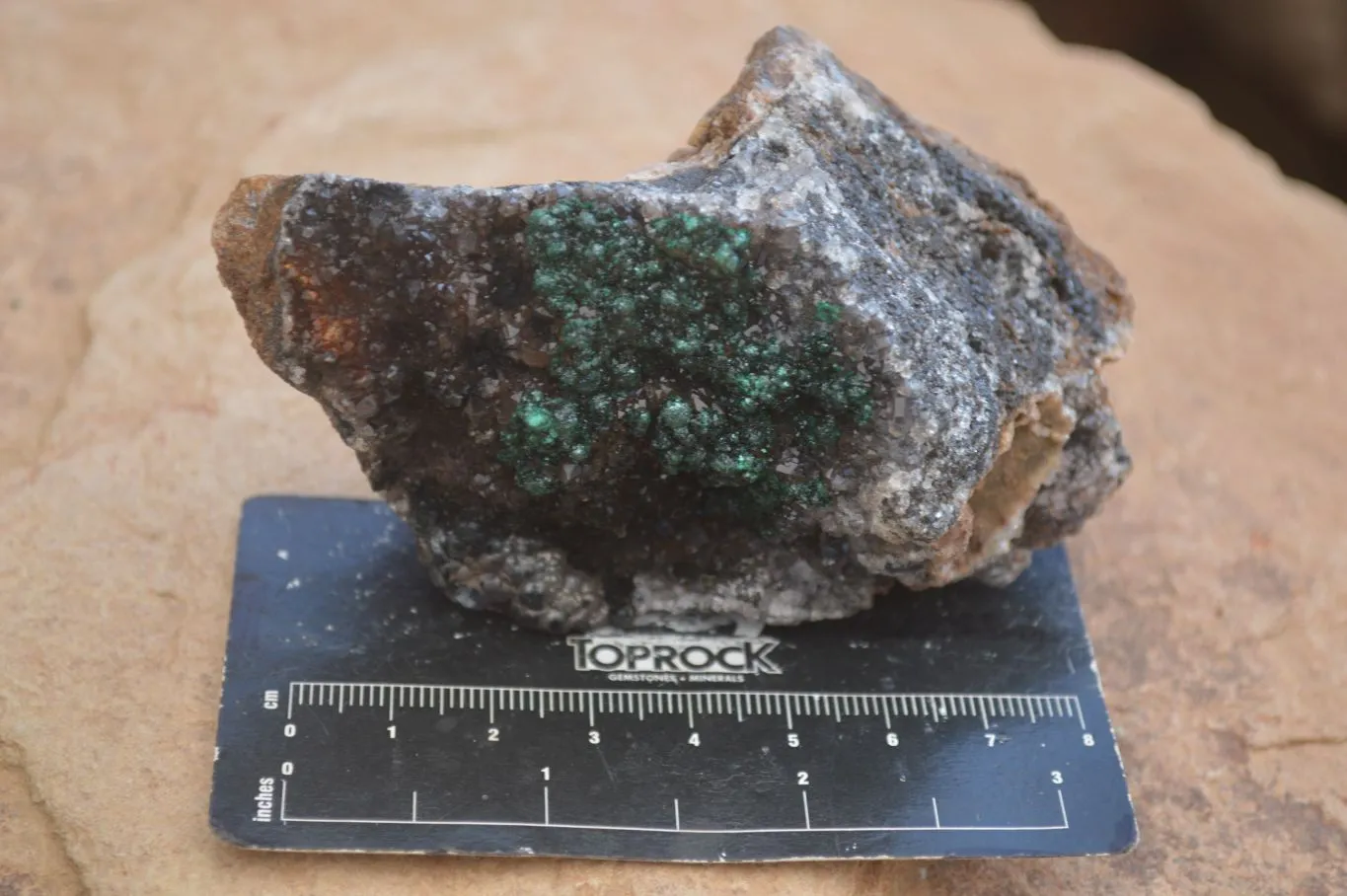 Natural Rare Ball Malachite On Drusy Quartz & Dolomite Matrix  x 2 From Kambove, Congo