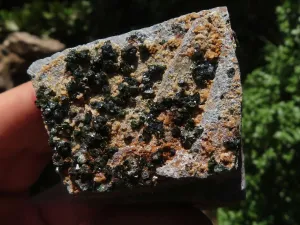 Natural Rare Libethenite Crystal Specimens x 6 From Congo