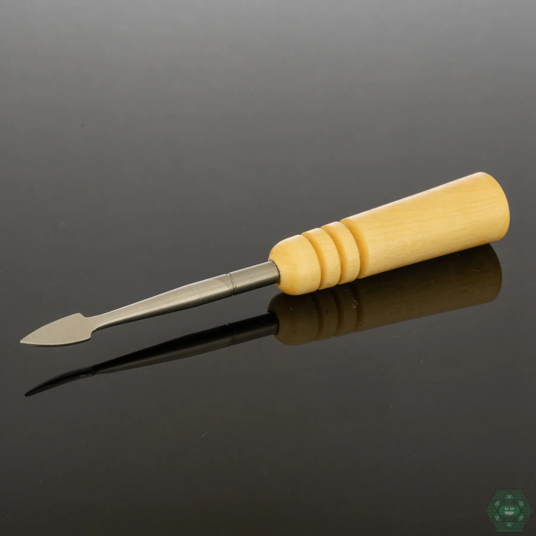 Naturally Spun American Holly V2 Dab Tool | Premium Craftsmanship | Unique Wood Grain