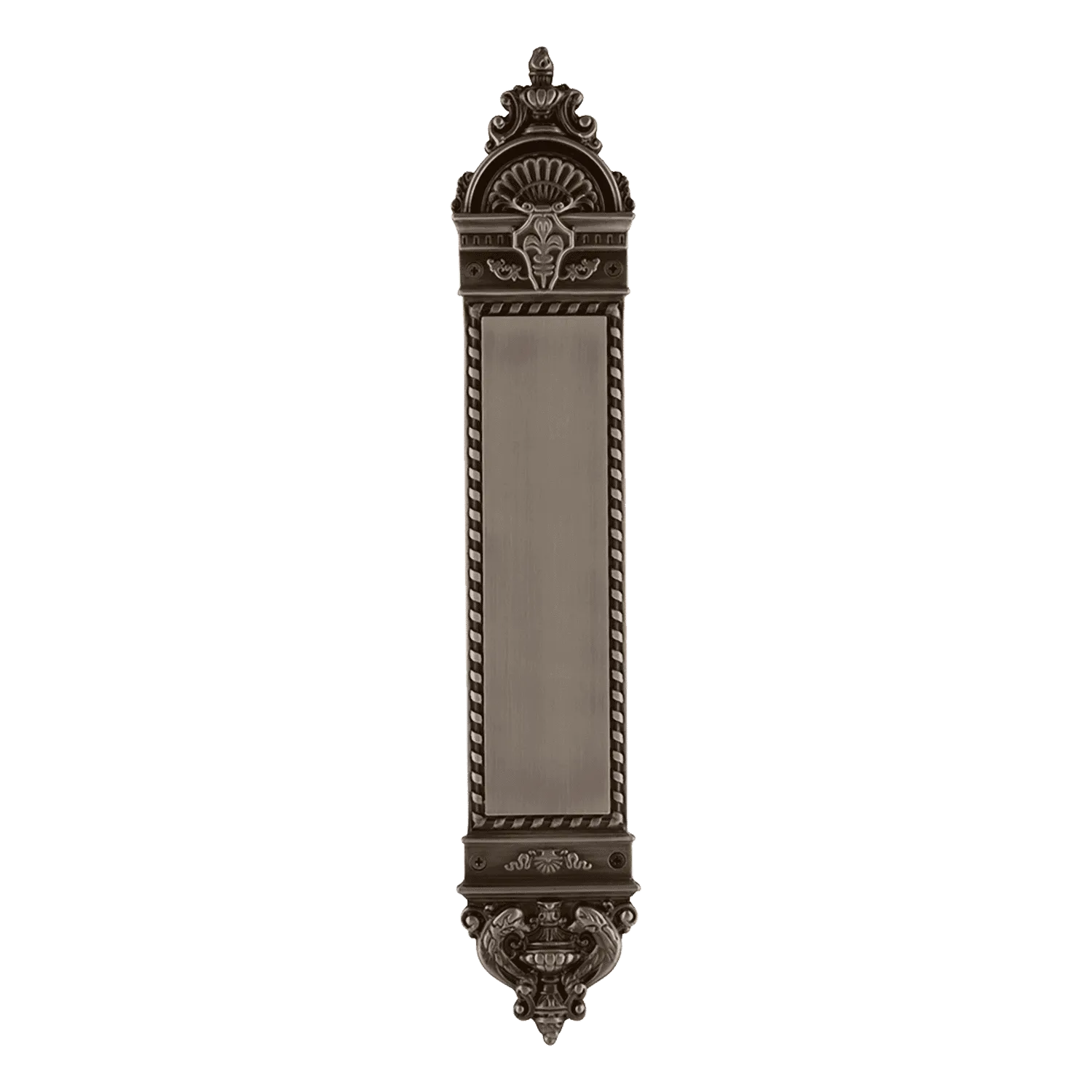 New Orleans Small Pushplate in Antique Pewter