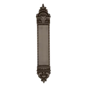 New Orleans Small Pushplate in Antique Pewter